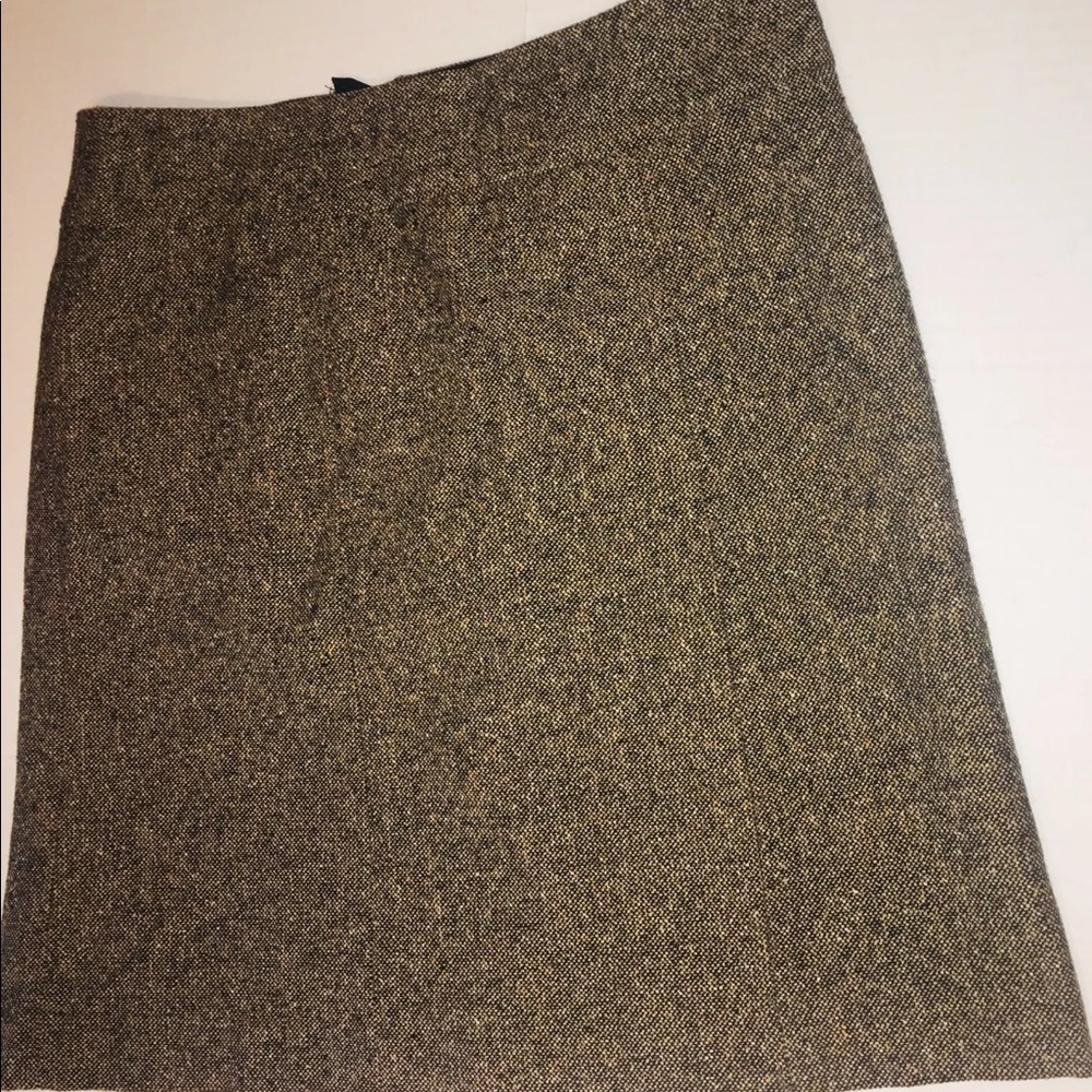 H&M Skirt Wool Blend Brown Size 6 Business Skirt